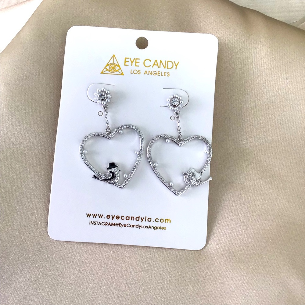 Eye Candy LA Marry Me Crystal Earrings